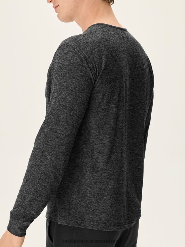 Clothing IE Outdoor Voices Men CloudKnit Henley Charcoal HNT0ZV152