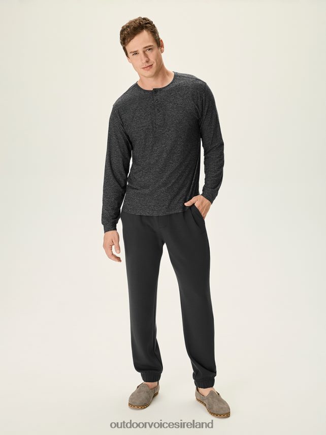 Clothing IE Outdoor Voices Men CloudKnit Henley Charcoal HNT0ZV152