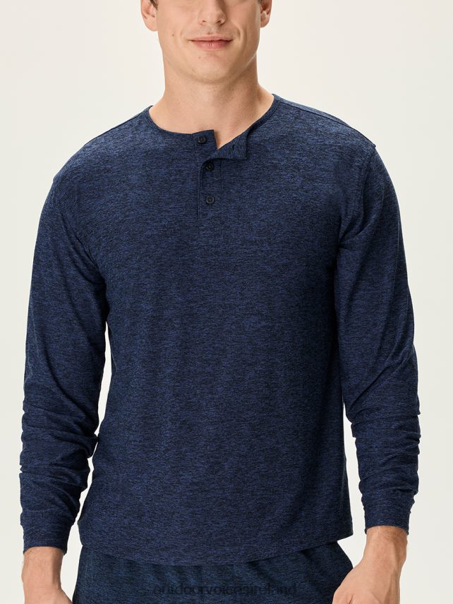 Clothing IE Outdoor Voices Men CloudKnit Henley Navy HNT0ZV153