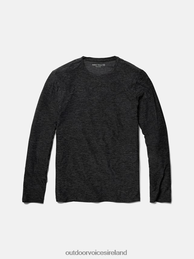 Clothing IE Outdoor Voices Men Cloudknit Longsleeve Charcoal HNT0ZV148